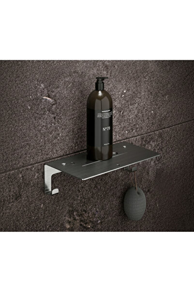 chalybes Paslanmaz Çelik Duş Rafı ve Şampuanlık - Alt Askılı Banyo Düzenleyici