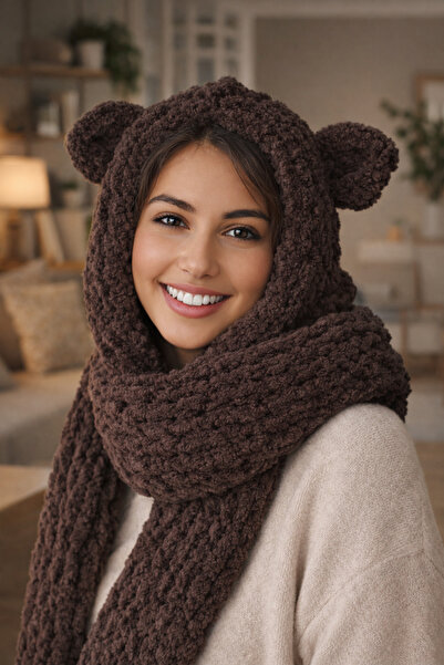 rosena Puffy Balaclava (with Ears), Beanie, Hat, Scarf