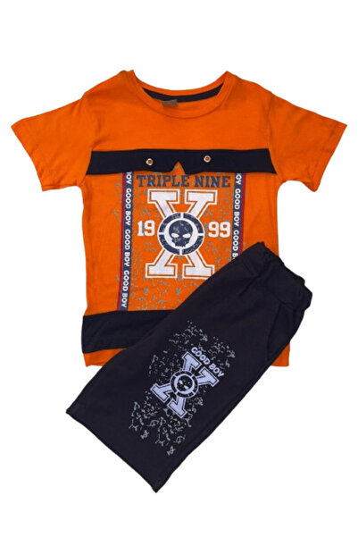 GENERAL Boys' T-shirt and shorts set with a modern print - sizes 6-9 years