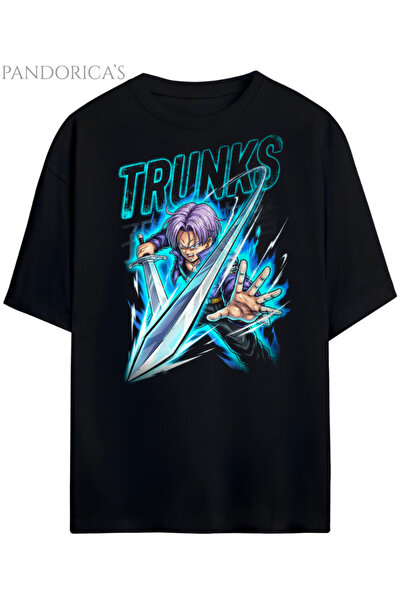 Grafftee Clothing Tricou unisex din bumbac cu design Dragon Ball Z TRUNKS de ...