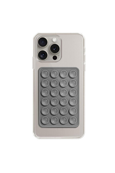 Techsuit ST-PAD Adhesive Suction Phone Holder, Gray