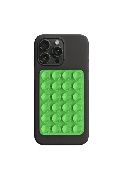 Techsuit SG-PAD Adhesive Suction Phone Holder, Green