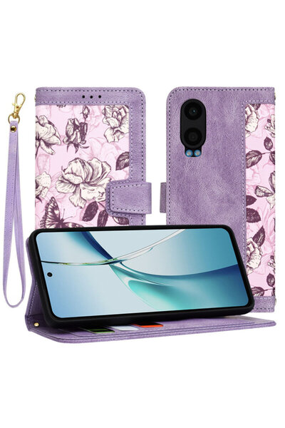 Techsuit Personalized Case for OnePlus Nord CE 4 Lite FlipCraft, Purple