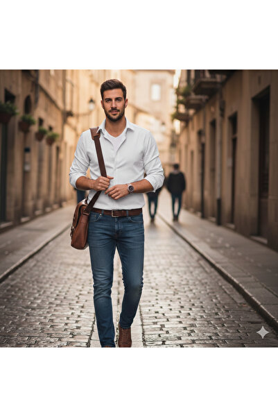 Fine Touch Premium Men's Shirt 100% Cotton Slim Fit Modern Stylish Design
