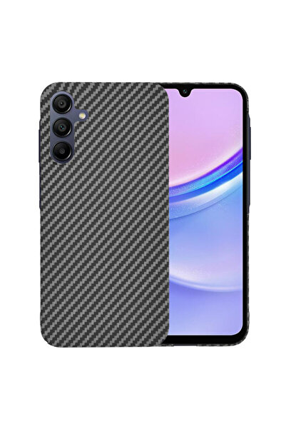 Techsuit Samsung Galaxy A15 4G Карбонитов фибростъклен корпус, черен