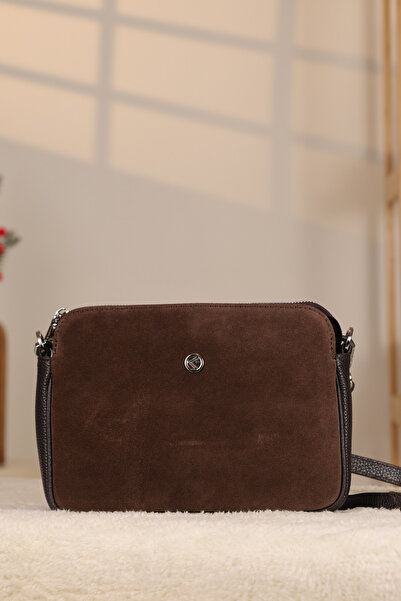 EMİNSA DERİ Real Suede Bag, Crossbody