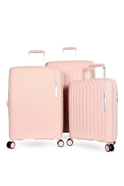 Magellan Luggage Set 3Pcs Trolley Travel Bag Lightweight Hard 4 double wheels
