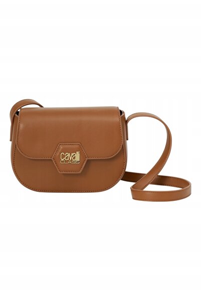 Cavalli Class BRĄZOWA TOREBKA IMITACJA SKÓRY LOGO KKR NTR8__20X15,5