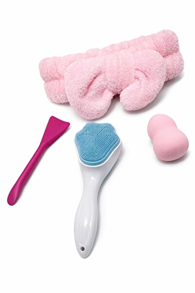 EMKSHOP 4-Piece Care Set Headband Facial Cleansing Apparatus Mask Apparatus S...