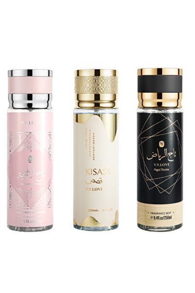 V.V LOVE مجموعة معطرات الجسم – باقة النخبة المتكاملة 250 مل – سبراي جسم للجنس...
