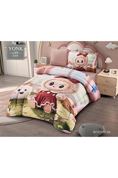 YONK Children's Microfiber Bedding Set with Designs - High Quality and Softne...