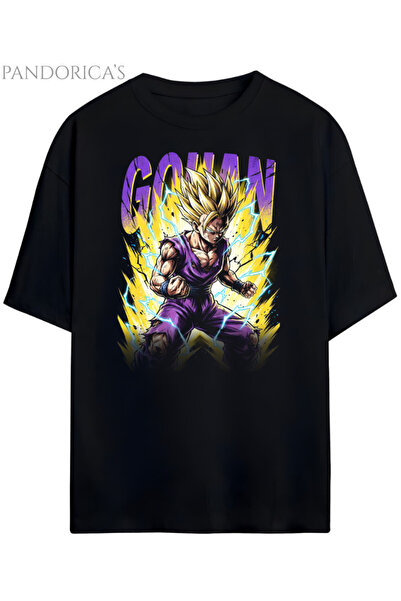 Grafftee Clothing Pandorica's Dragon Ball Z Gohan Design Unisex Cotton T-Shirt