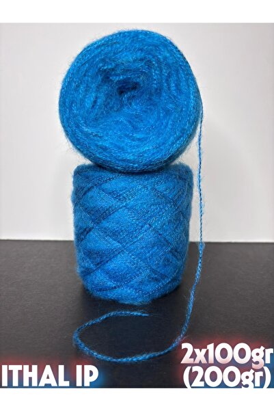 Ana&Kuzusu İplik Albastru petrol (pufos) fir subțire de cașmir alpaca mohair ...