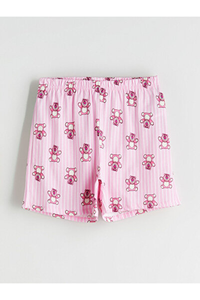 LC Waikiki Özmarka Νέα σεζόν Γυναικεία σορτς πιτζάμα με ελαστική μέση και στά...