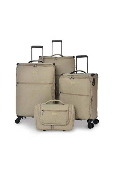 Magellan Luggage sets 4 Piece Soft Fabric Lightweight Trolley Travel Bag Suit...
