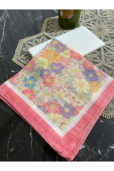 EMKSHOP 100% Cotton Children's Head Scarf (Light, Anti-Sweat, Anti-Slip) (80*80)