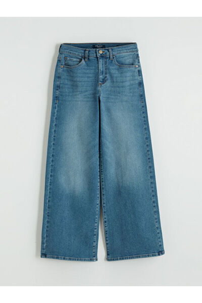 LC Waikiki Rmz Gi̇yi̇m Farkiyla Wide Leg Women's Jean Pants