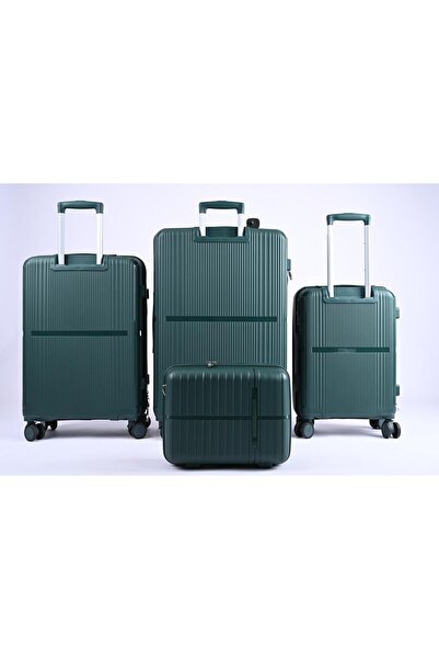 MAC CENTER 4-piece hard-shell luggage set – 360° wheels – security lock – lux...