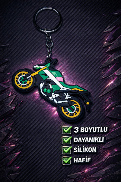 GLOW LUXE 3D Motor Motorcycle 3D Silicone Keychain and Bag Accessory (1 Piece)