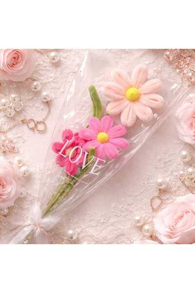 victiny Floare lucrata manual din sarma plusata 35 cm multicolor