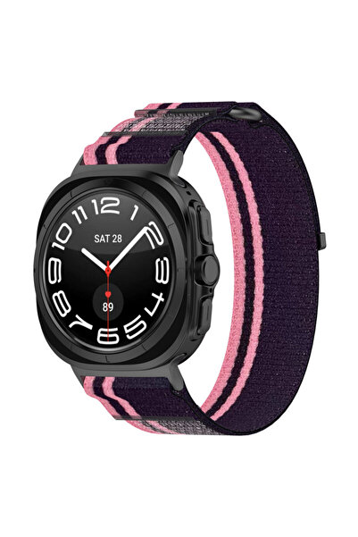 Techsuit Samsung Galaxy Watch Ultra 47mm Strap, Pink, W054