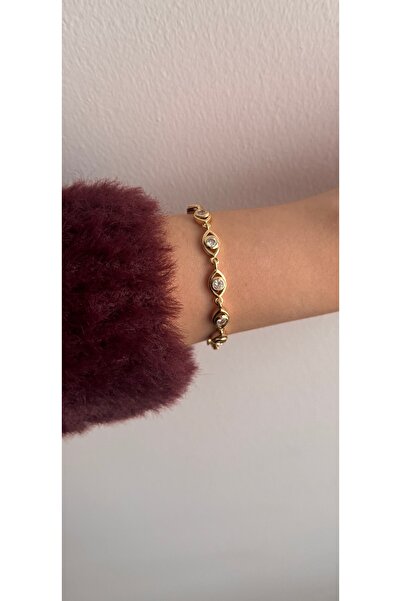 KAD COLLECTION Eye-Shaped Manifest Vintage Bracelet