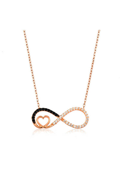 Generic Brand Silver Heart Infinity Necklace