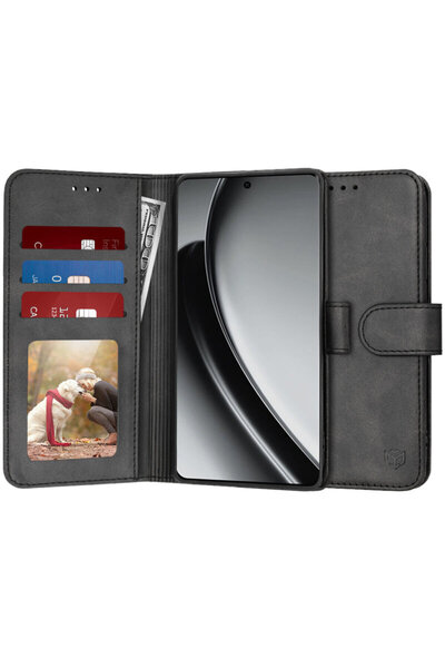 Techsuit 360 Case Realme GT 6 Diary Book, black