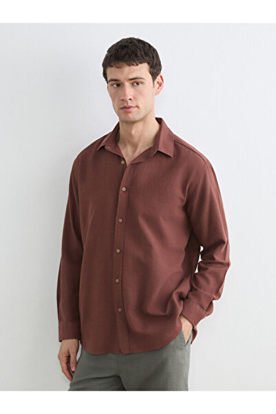 LC Waikiki Rmz Gi̇yi̇m Farkiyla Standard Fit Men's Shirt