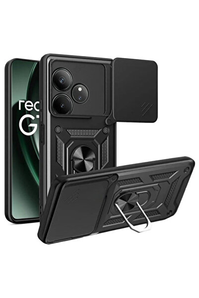 Techsuit Husă de protecție pentru camera Realme GT 6, seria CamShield, neagră