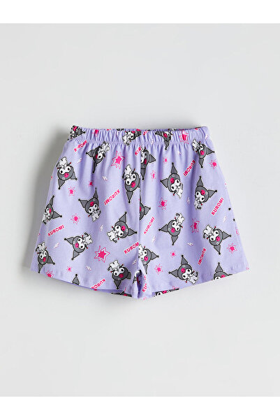 LC Waikiki Sort de pijamale pentru fete cu imprimeu Kuromi cu talie elastică ...