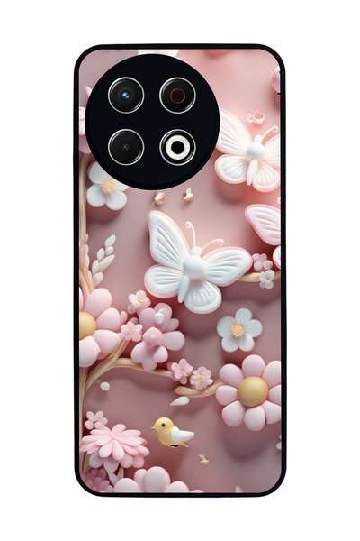 TECNO Spark 30 Pro Compatible Printed, Matte Black, Soft Silicone, Protective...