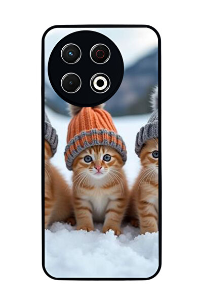 TECNO Spark 30 Pro Compatible Printed, Matte Black, Soft Silicone, Protective...