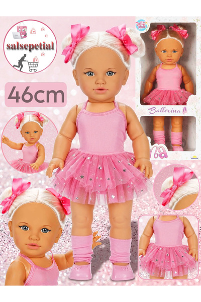 Salsepetial Büyük Boy Et Bebek 46cm Kokulu Kutulu Model Bebek Balerin Tina Be...