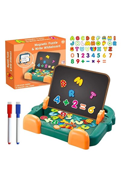 PlayFun Puzzle Magnetic 2 în 1 Alfabet