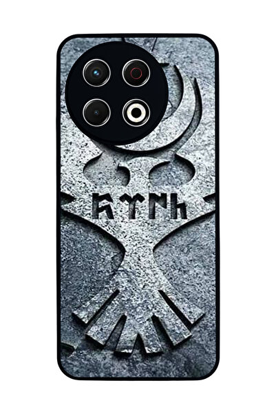 TECNO غطاء حماية متوافق مع سبارك 30 برو، مطبوع، أسود غير لامع، سيليكون ناعم، ...