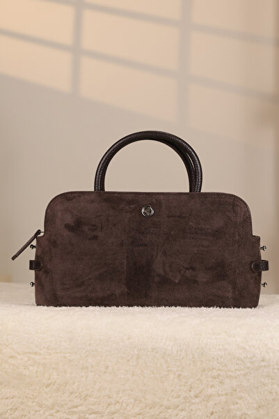 EMİNSA DERİ Real Suede Hand and Shoulder Bag