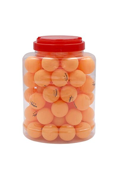PlayFun Set 60 mingi de tenis de masa Softee, PVC, 40 mm, Portocaliu