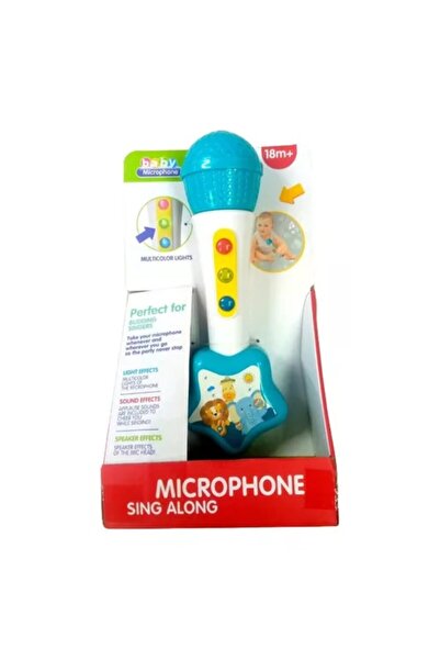 PlayFun Jucarie microfon cu melodii, lumini pentru bebelusi