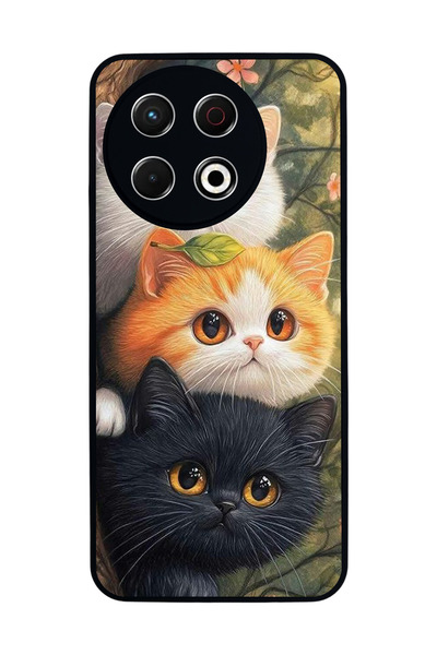 TECNO Spark 30 Pro Compatible Printed, Matte Black, Soft Silicone, Protective...