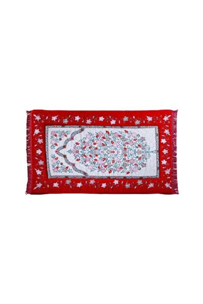 Generic Celia Memory Foam Prayer Mat Red And White