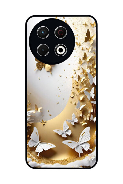 TECNO Spark 30 Pro Compatible Printed, Matte Black, Soft Silicone, Protective...