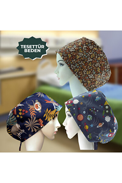 YİĞİTBAŞI 3 BİR ARADA Lacivert-Kahverengi-Dünya Hemşire Aşçı Cerrahi Bone Ann...