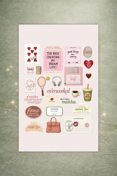 LABELOVE Boss Babe 90+ Parça Sticker Set – Vision Board & Ajanda Uyumlu
