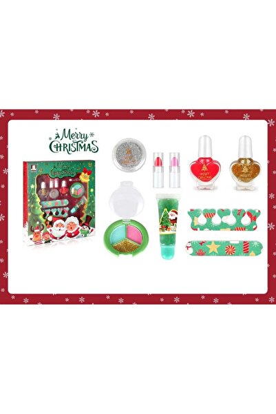 PlayFun Set de machiaj si manichiura unghii, Merry Christmas