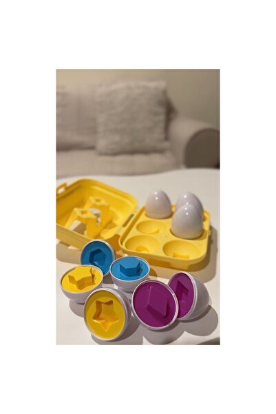 PlayFun Joc de asociere Montessori Mixbo, forme geometrice cofraj cu oua