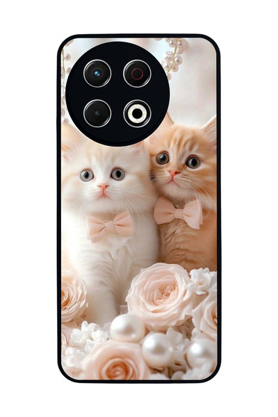 TECNO Spark 30 Pro Compatible Printed, Matte Black, Soft Silicone, Protective...