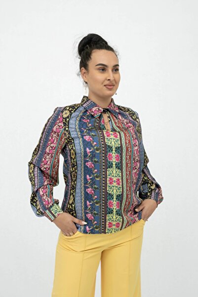 Gorgeaux Elegant Blouse with Divers Print Miri - S(36)