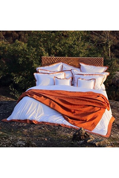 METİNEV Premium Series 400 Thread Cotton Satin King Size 6 Piece Duvet Cover Set