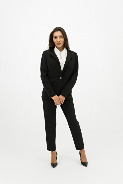 Gorgeaux Elegant Women's Black Sera Suit - M(38)